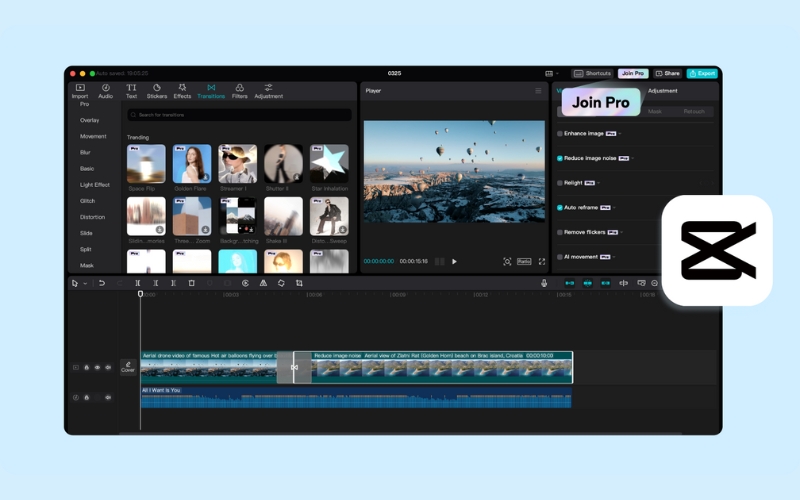 phần mềm CapCut Pro