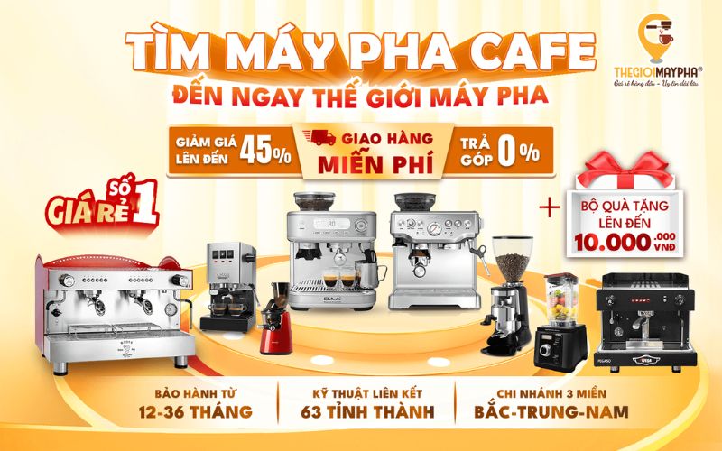 đơn vị cung cấp máy pha cà phê uy tín thegioimaypha.com
