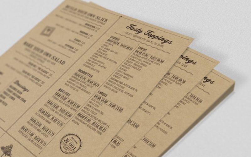 Ưu điểm và hạn chế của menu giấy