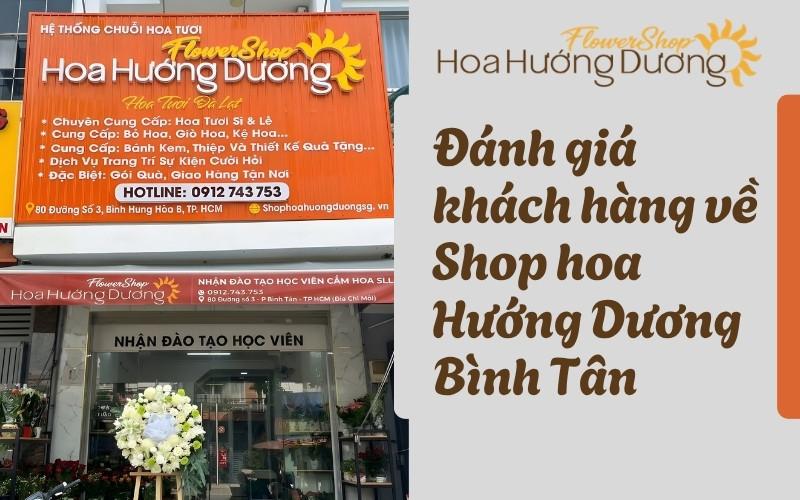 Đánh giá khách hàng về Shop Hoa Hướng Dương Bình Tân