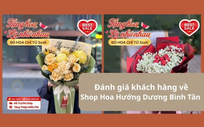 Đánh giá khách hàng về Shop Hoa Hướng Dương Bình Tân