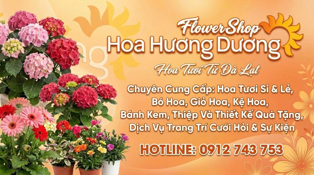 Shop Hoa Hướng Dương - Tiệm hoa tươi uy tín tại Bình Tân